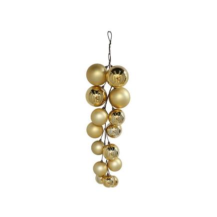 GUIRNALDA BOLAS 70 CM DORADO