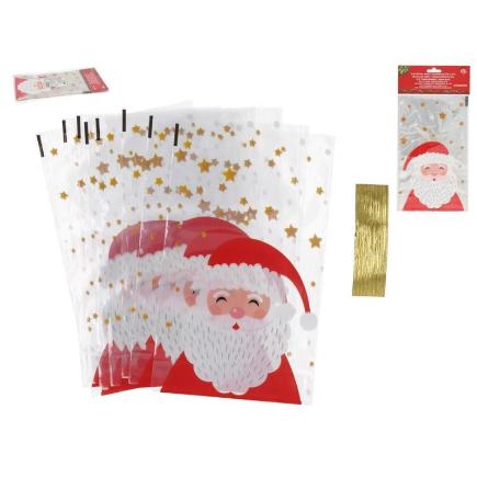 BOLSA XMAS TRANSPARENTE X8 LUPY 23.5X14 CM LOUV