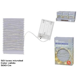GUIRNALDA MICROLED 5M LUZ CALIDA