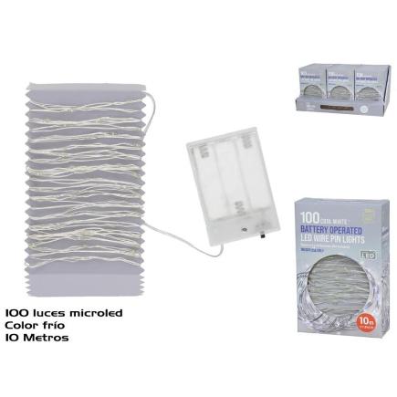 GUIRNALDA MICROLED 10M LUZ FRIA