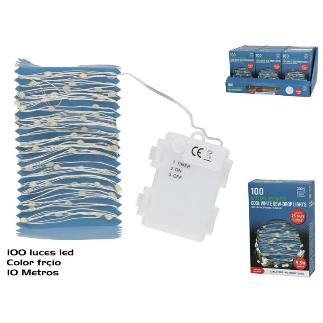 GUIRNALDA LUZ LED TIMER 10M LUZ FRIA