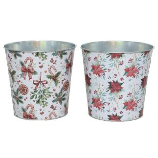 MACETERO METAL 2 STD 17.5XH16.5 CM FLORENS