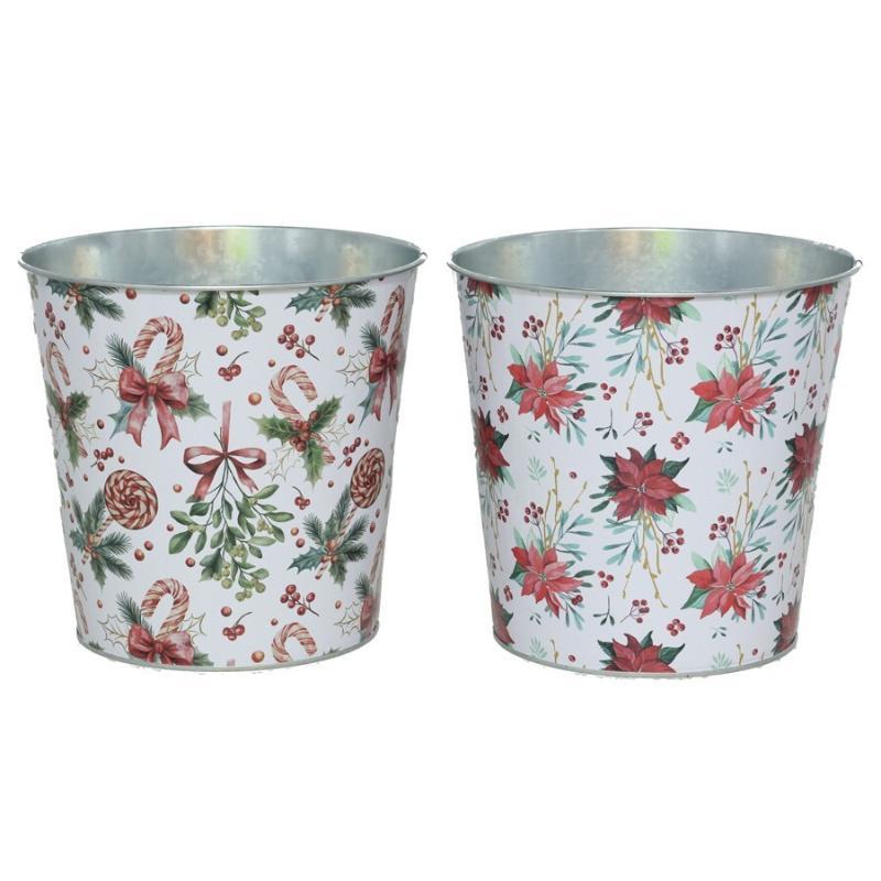 MACETERO METAL 2 STD 17.5XH16.5 CM FLORENS