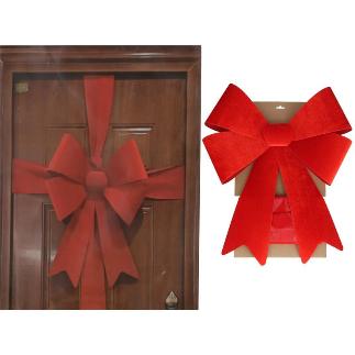 LAZO DECORATIVO PUERTA 51X60 CM ROJO MARYN