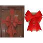 LAZO DECORATIVO PUERTA 51X60 CM ROJO MARYN