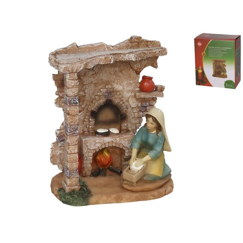 FIGURA OFICIO LAVANDERIA 12.7X7.5X14.5 CM