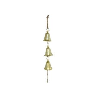 CAMPANA METAL X3 15X15X70 CM DORADO