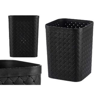 PAPELERA CUADRADA NEGRA