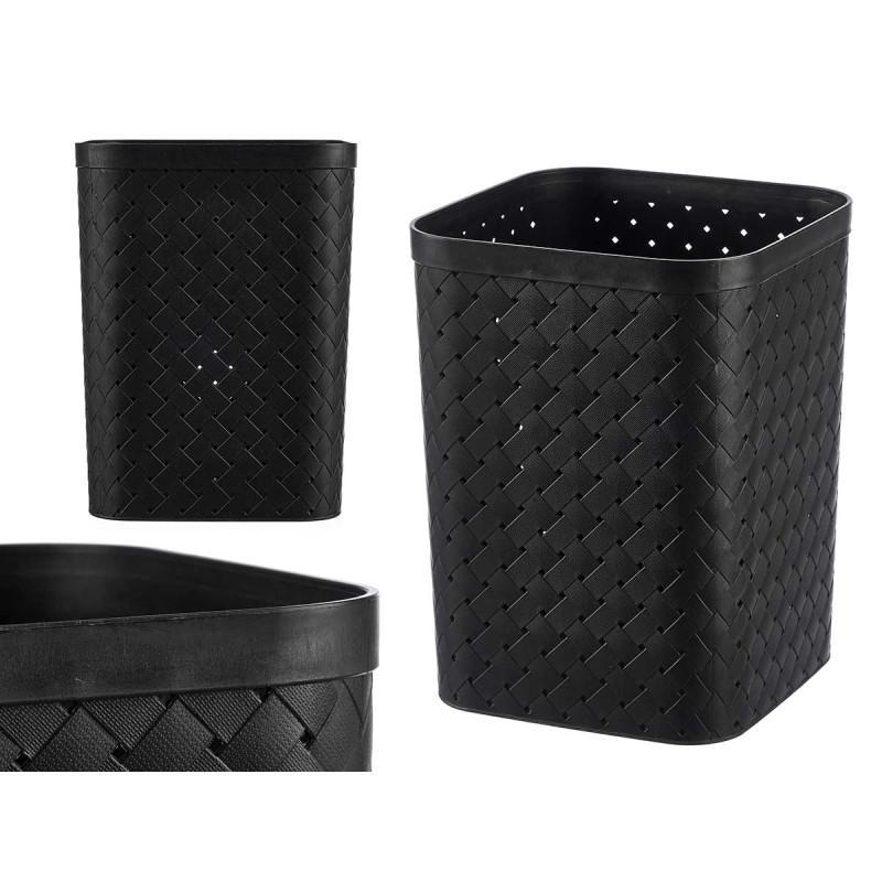 PAPELERA CUADRADA NEGRA
