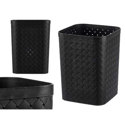 PAPELERA CUADRADA NEGRA