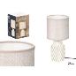 LAMPARA SOBREMESA CILINDRICA RAYAS BEIGE