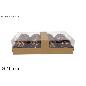 SET 8 PZAS BOLAS 10 CM MARRON BRILLANTES
