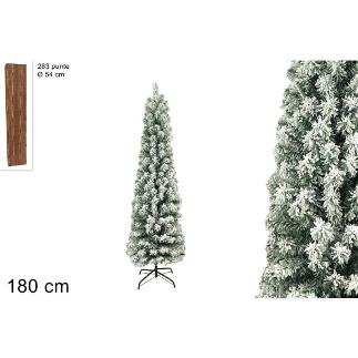 ARBOL DE NAVIDAD SLIM NEVADO 180 CM 283 PUNTAS