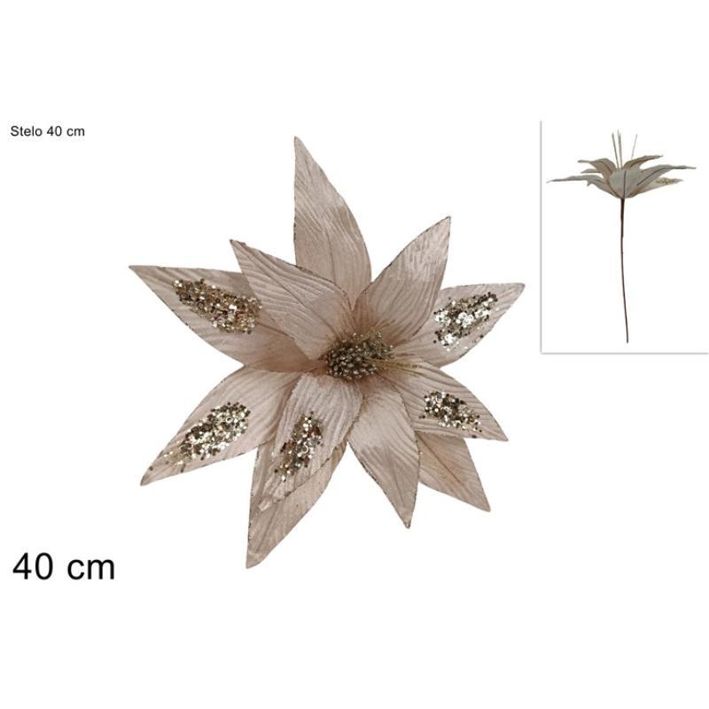 TALLO FLOR 40 CM VELLO CHAMPAGNE