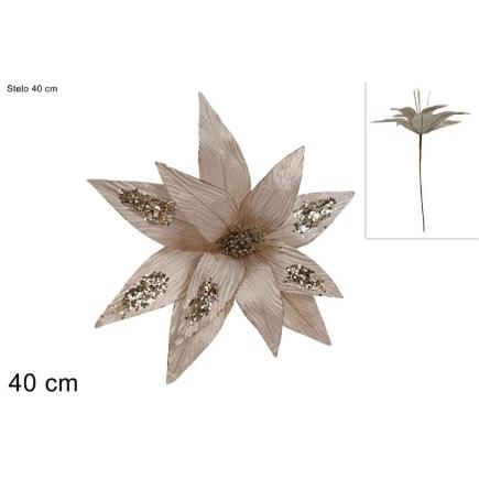 TALLO FLOR 40 CM VELLO CHAMPAGNE