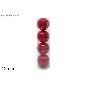SET 4 PZAS BOLAS 12 CM ROJAS PERLADAS