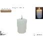 VELA LED 7.5X10 CM BLANCO