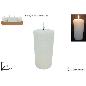 VELA ESFERICA LED 7.5X15 CM BLANCO
