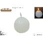 VELA ESFERICA LED 9.5 CM BLANCO