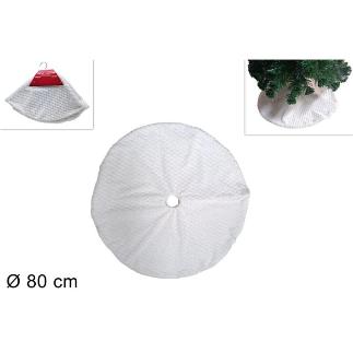 TAPETE DE ARBOL 80 CM BLANCO