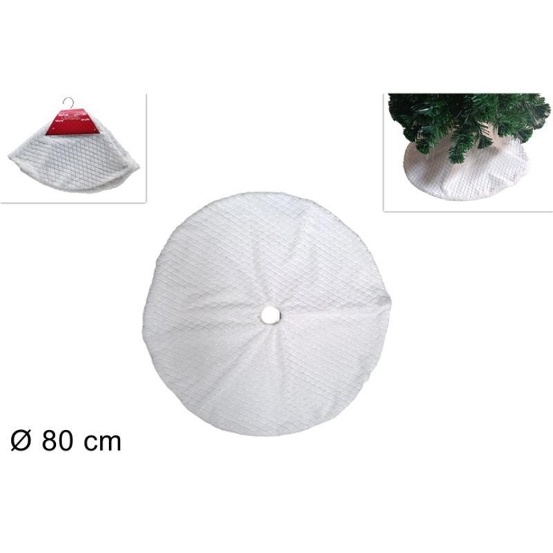 TAPETE DE ARBOL 80 CM BLANCO