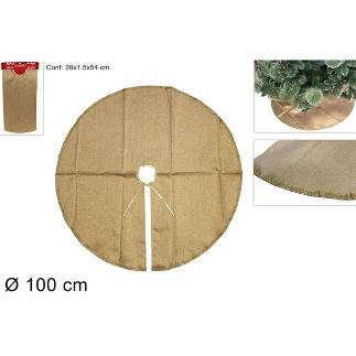 TAPETE ARBOL 100 CM ORO
