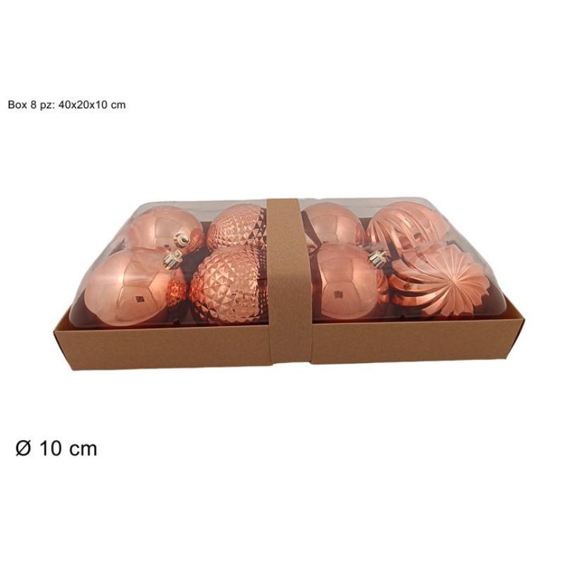 BOLA 8 PZ 10 CM COPPER