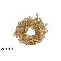 CORONA DE PUERTA 30 CM RAMAS DORADAS BRILLANTES