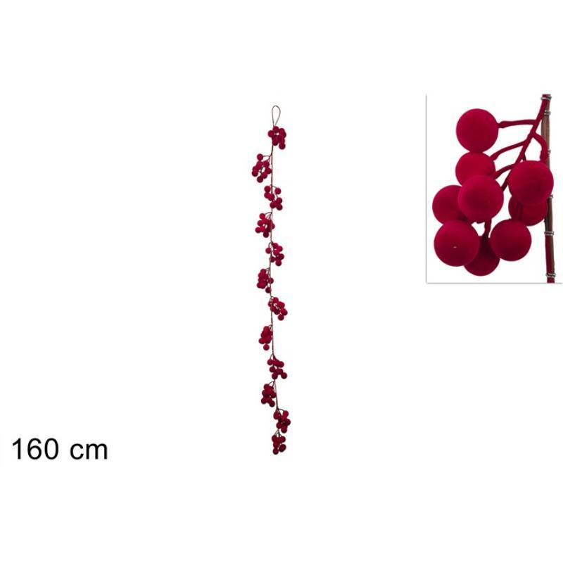GUIRNALDA BAYAS BURDEOS 160 CM
