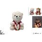 OSO PELUCHE 30 CM CON TAMBOR Y LUCES
