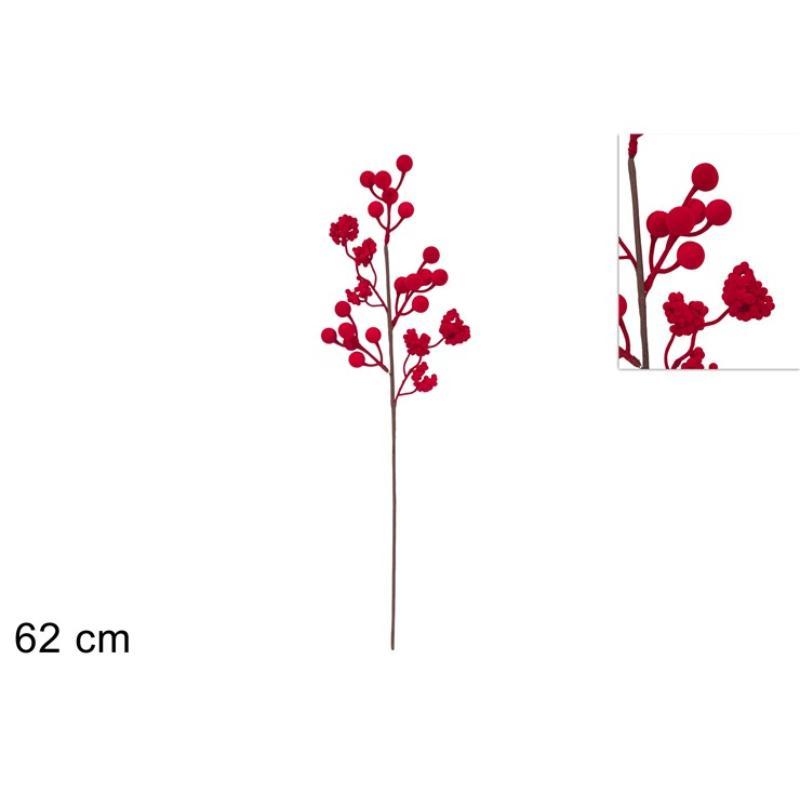 TALLO 62 CM BAYAS EN VELLO ROJO