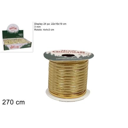 CORDONCILLO 3 MM X 270 CM ORO