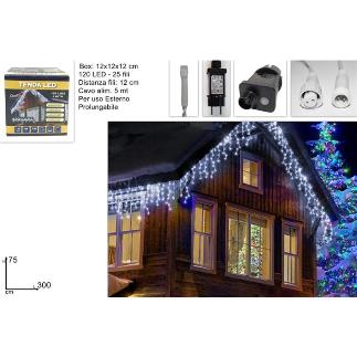 CORTINA 120 LED 3 MT BLANCO FRIO