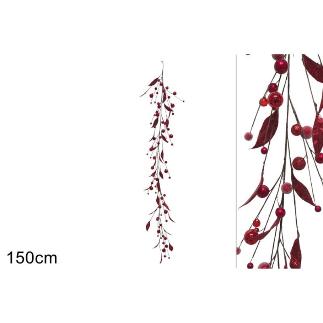 GUIRNALDA 150 CM HOJAS Y BAYAS