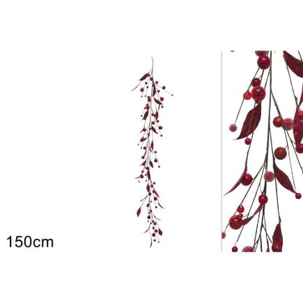 GUIRNALDA 150 CM HOJAS Y BAYAS