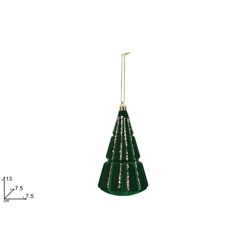 COLGANTE ARBOL VERDE ORO