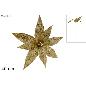 TALLO FLOR BRILLANTE 40 CM ORO