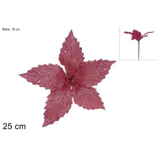 TALLO FLOR BRILLANTE ROSA