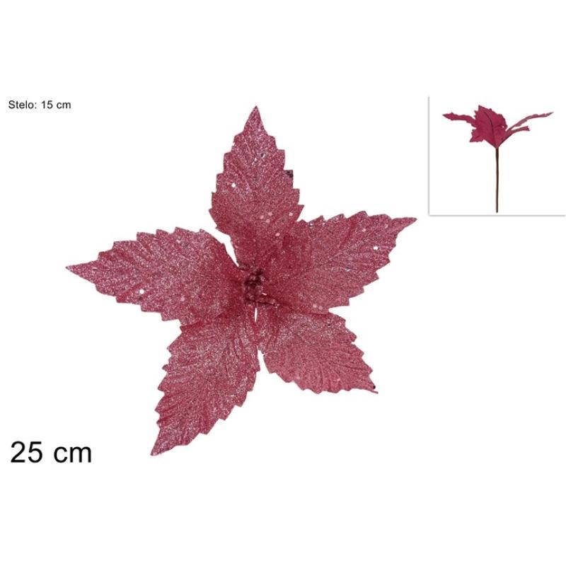 TALLO FLOR BRILLANTE ROSA