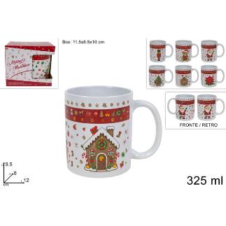 TAZON 325 ML CON DEC.NAVIDAD 6 SURT