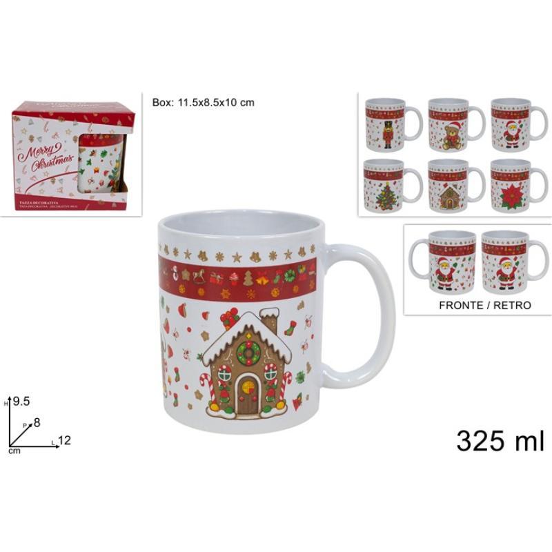 TAZON 325 ML CON DEC.NAVIDAD 6 SURT