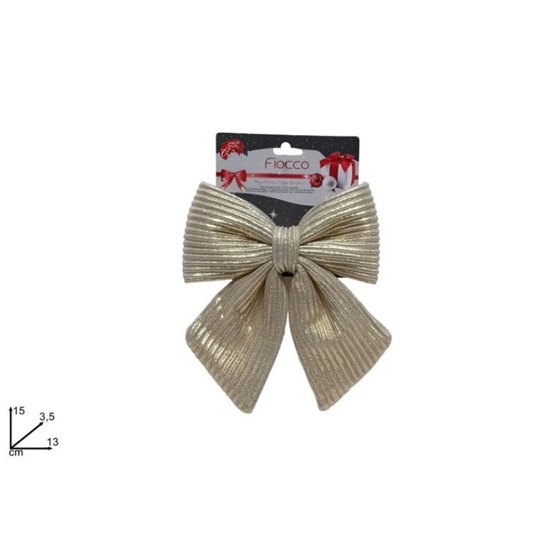 LAZO 13 CM TELA RAYAS BEIGE HJ2024-075H