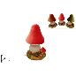 DECORACION HIERBA CON SETAS 32 CM 3 COLORES