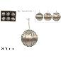 SET 6 BOLA 10 CM HILO DEC CHAMPAGNE