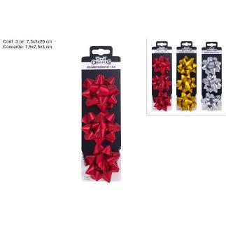 SET 3 ADORNOS DECORATIVO REGALO 7.5 CM