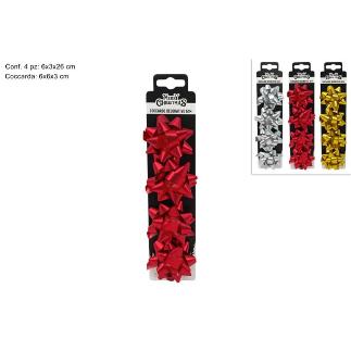 SET 4 ADORNOS DECORATIVO REGALO 6 CM