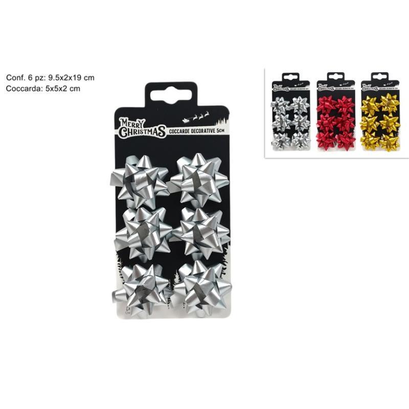 SET 6 PIEZAS ROSETAS 5 CM