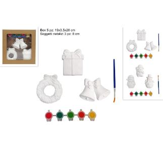 DECORACION NAVIDAD SET 3 PIEZAS 5 COLORES