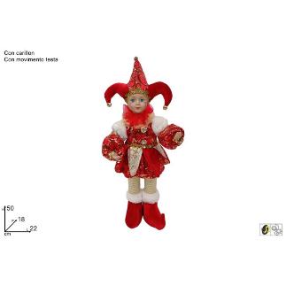 BUFON 50 CM CON MUSICA Y MOVIMEINTO ROJO