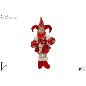 BUFON 50 CM CON MUSICA Y MOVIMEINTO ROJO